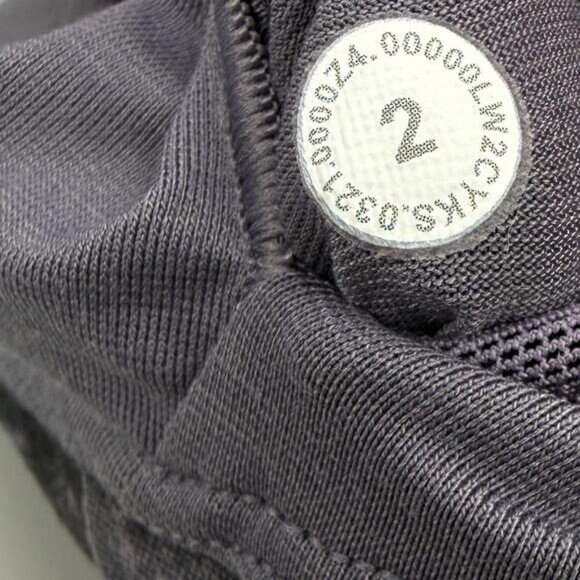 Lululemon Wunder Train Longline Bra In Denim Wash Print Dusky Lavender Black 2 - Picture 9 of 9